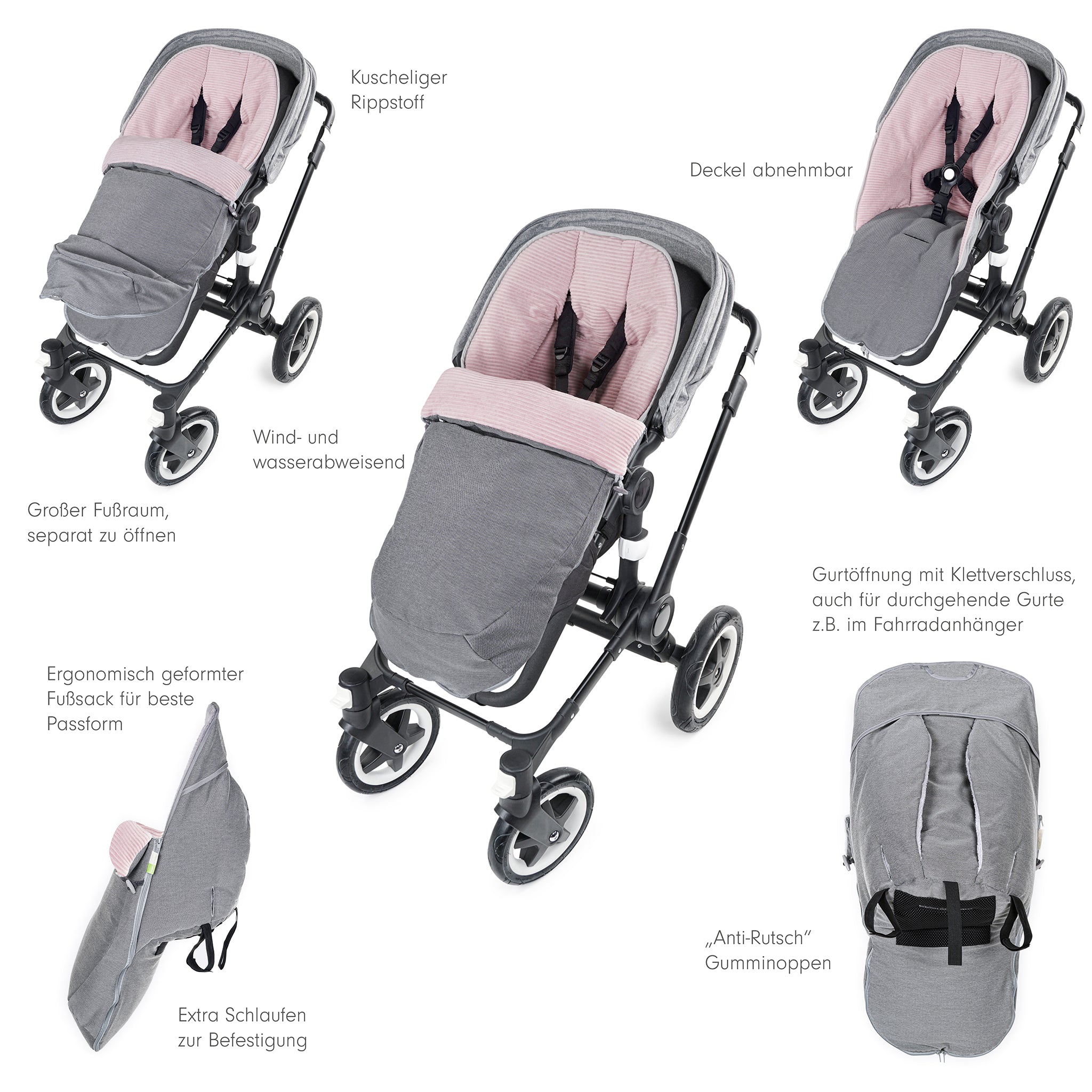 HUGO der Fusssack mit Klettverschluss