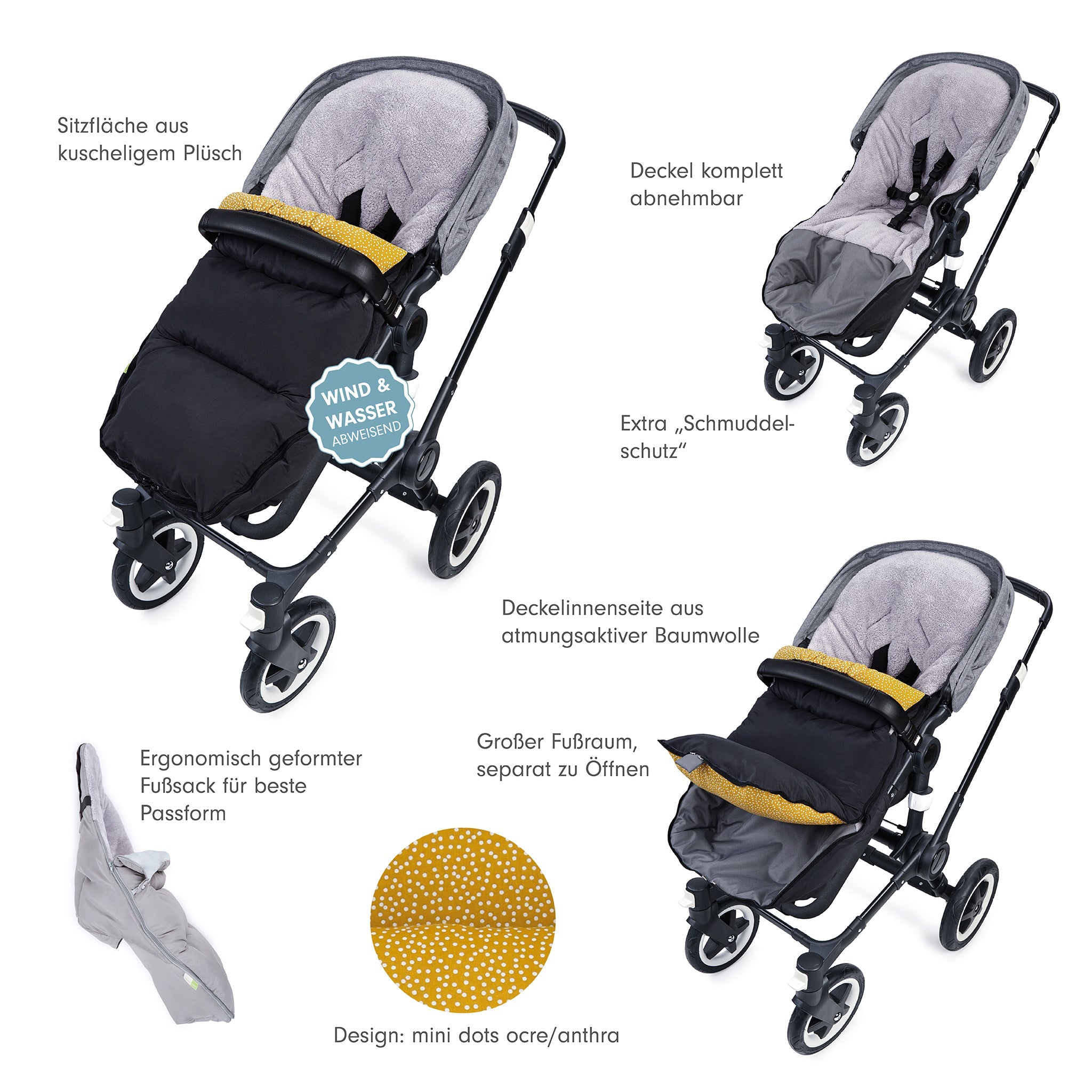 ZOI der ergonomische Winterfusssack