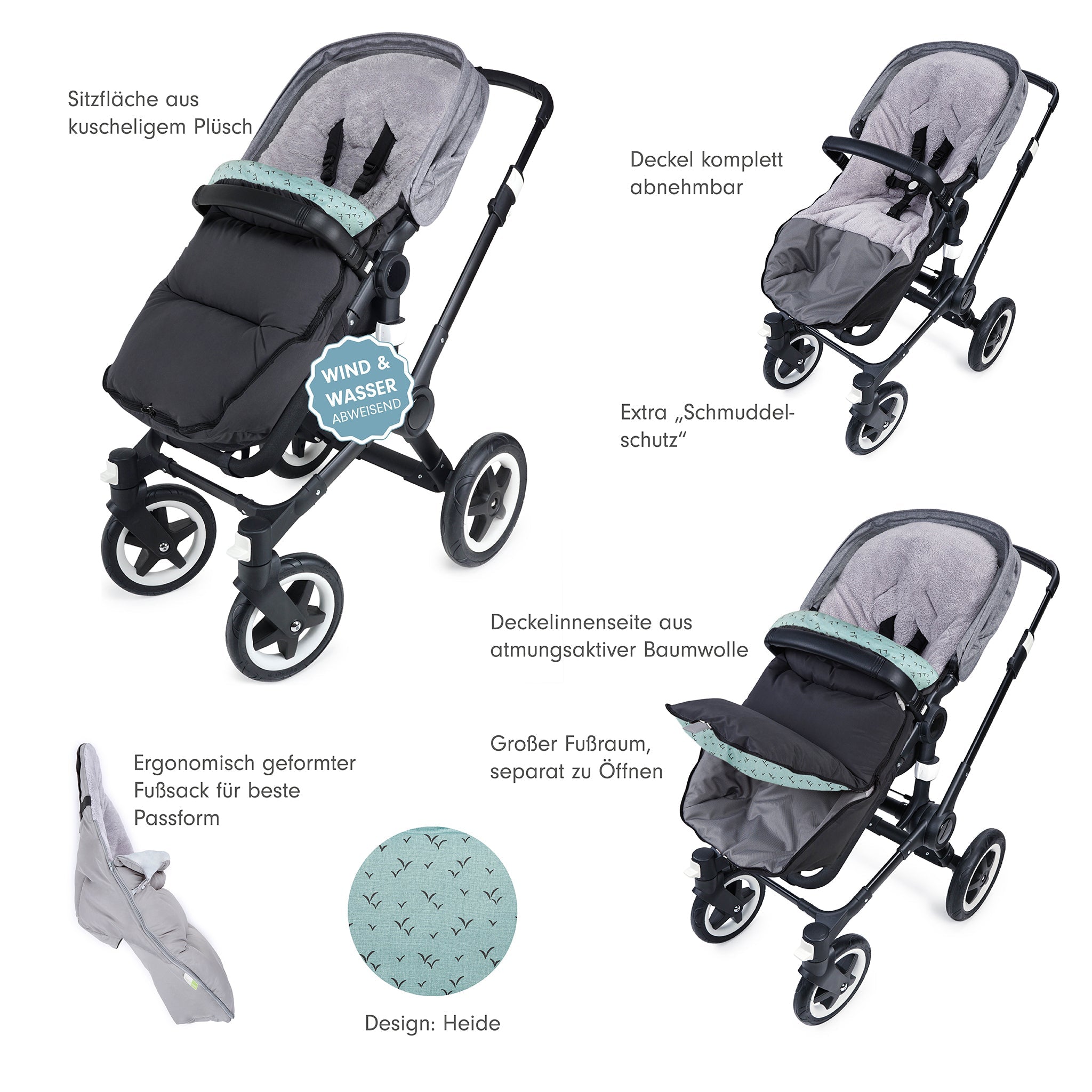 ZOI der ergonomische Winterfusssack