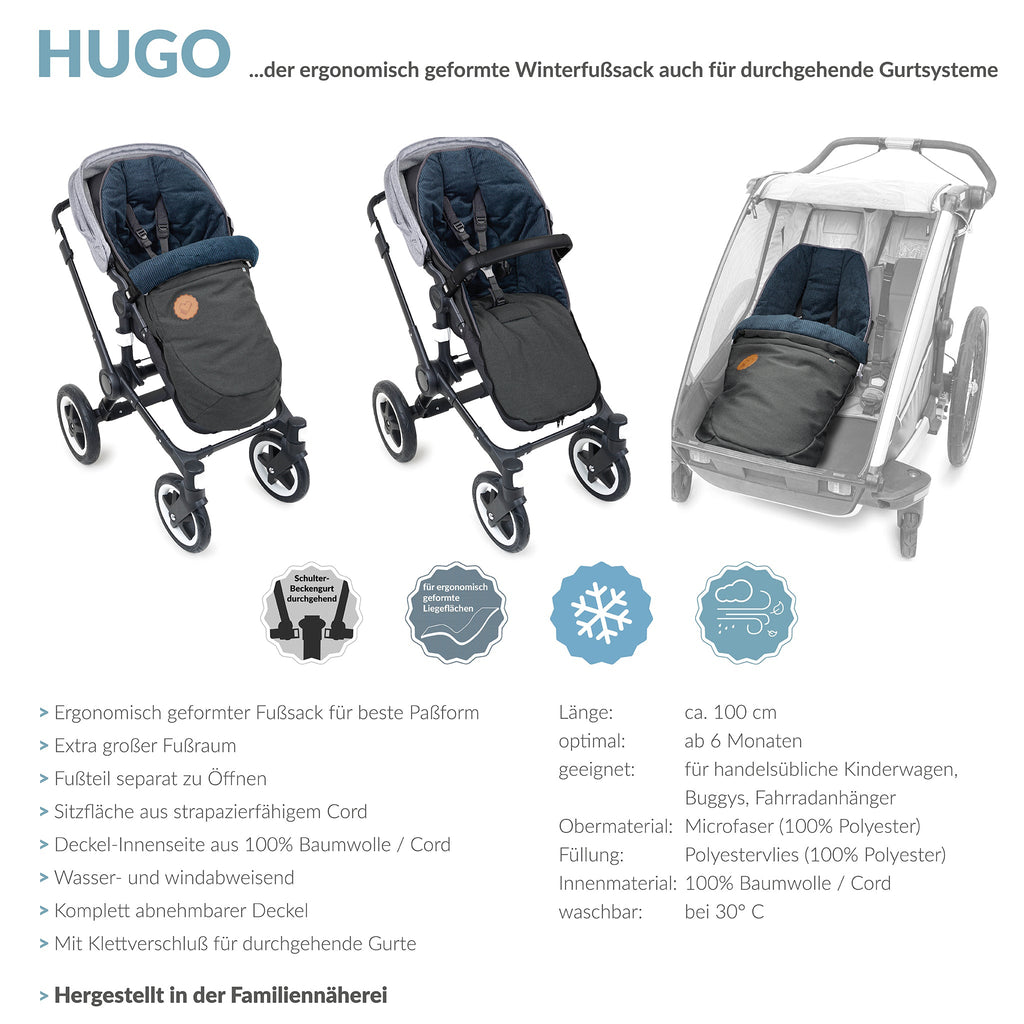 HUGO der Fusssack mit Klettverschluss